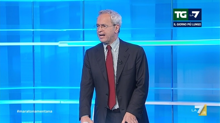 Furia Mentana su Tajani che sceglie di parlare prima a Rete 4: «Mica facciamo la fila per Tajani. Parli con gli amici suoi, non ci interessa»