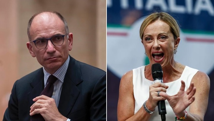 Elezioni 2022, il confronto in tv Letta vs Meloni il 22 settembre a Porta a Porta