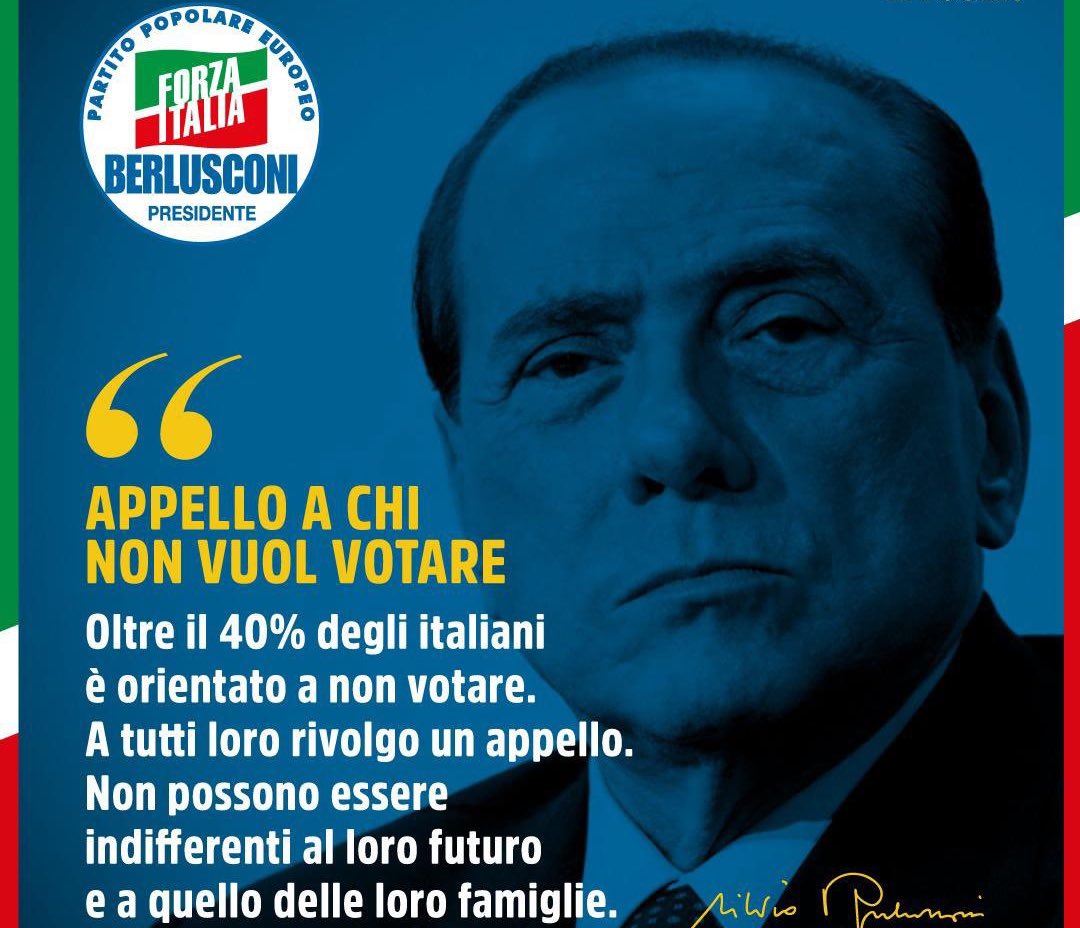 silvio berlusconi astensionismo berlusconi