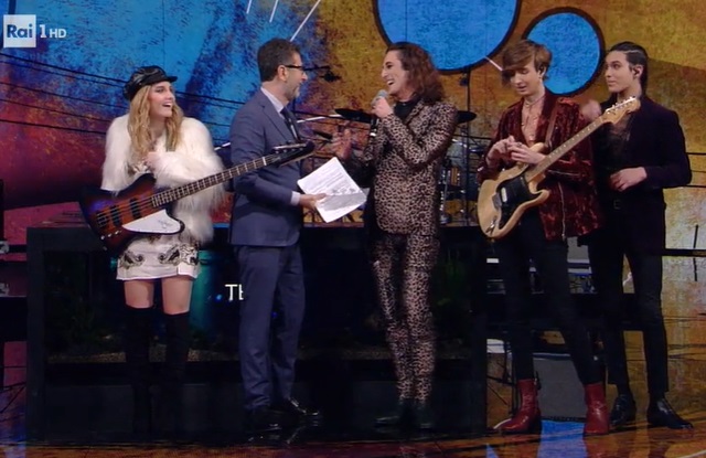 I Maneskin a Che Tempo che Fa