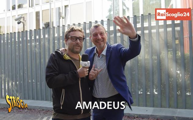 A Striscia il caso TG1 vs Fiorello. E a ‘Rai Scoglio 24’ arriva Amadeus