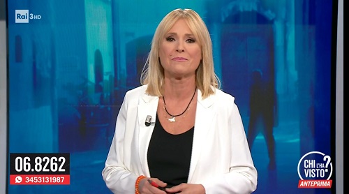 Chi l’ha Visto comincia in ritardo (per lo sforo di Damilano). Sciarelli: «Non è colpa nostra. Non ve la prendete con Un Posto al Sole, non c’entrano» – Video