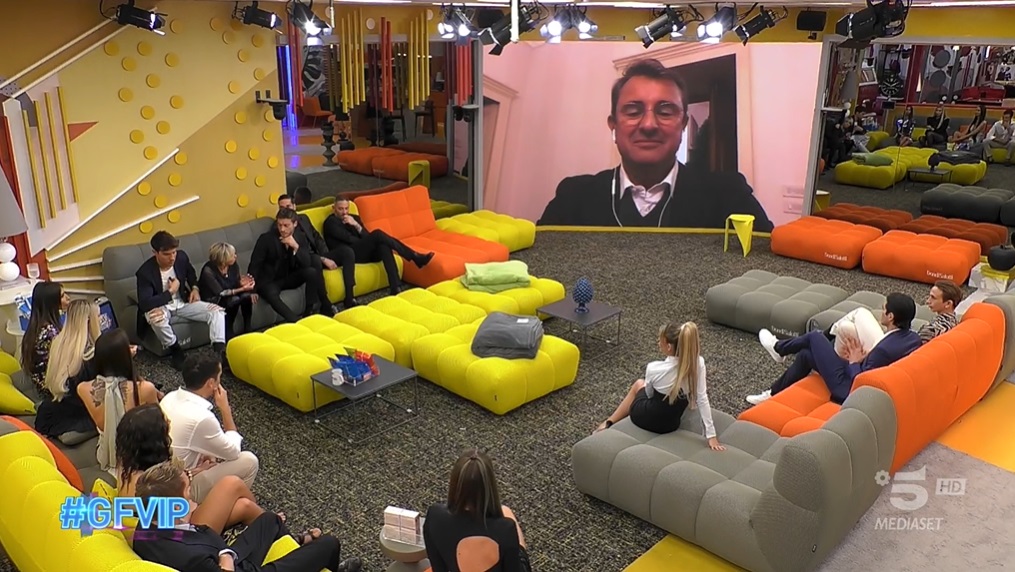 Il professor Gori in collegamento - GF Vip 7