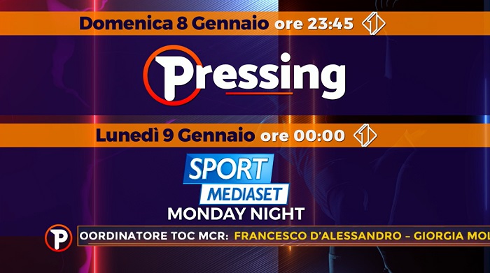 Pressing solo di domenica. Italia 1 cancella il raddoppio del lunedì