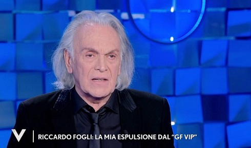 Riccardo Fogli a Verissimo smentisce il GF Vip: «Non ho mai bestemmiato nella vita». Toffanin: «Lascia stare i reality»