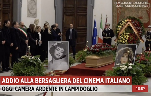 I funerali di Gina Lollobrigida in diretta su Rai 1