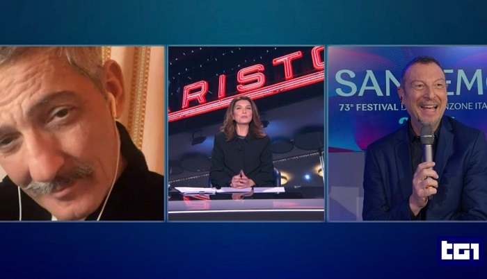 Fiorello e Amadeus al Tg1