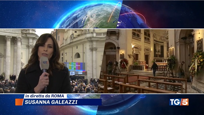 Funerali Maurizio Costanzo - Tg5