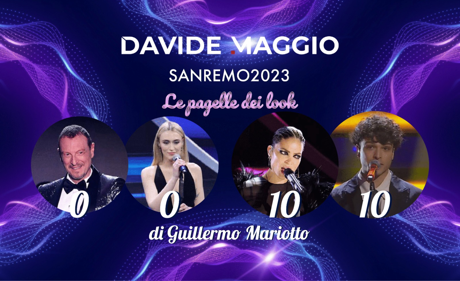 Sanremo 2023, le pagelle dei look della prima serata – A cura di Guillermo Mariotto