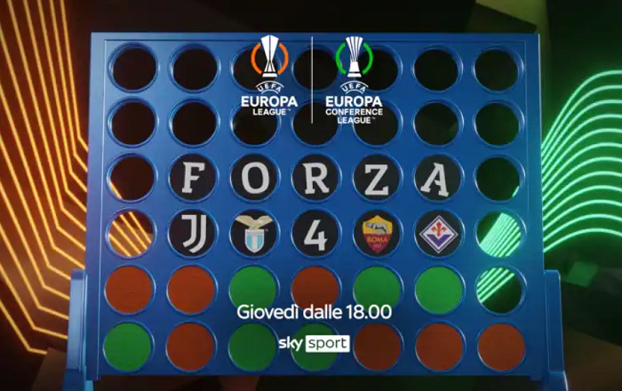 Roma e Juventus accendono gli ottavi di Europa League, su Tv8 c’è la Fiorentina in Conference League