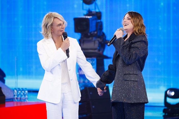 Maria De Filippi ed Emma - Amici 2023 (foto US Fascino)