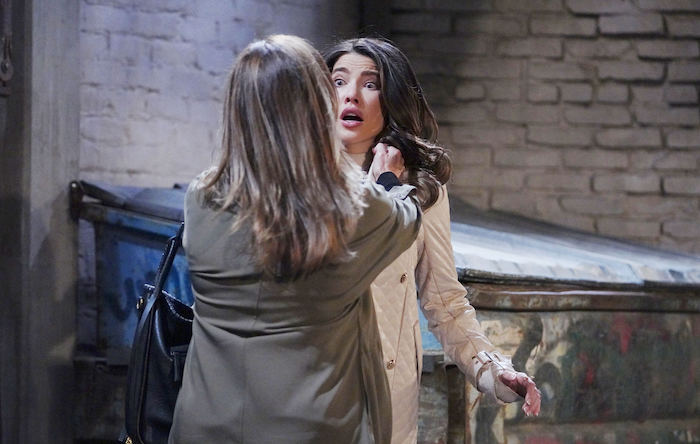 Beautiful, anticipazioni (28 maggio – 3 giugno): Sheila spara a Finn e Steffy