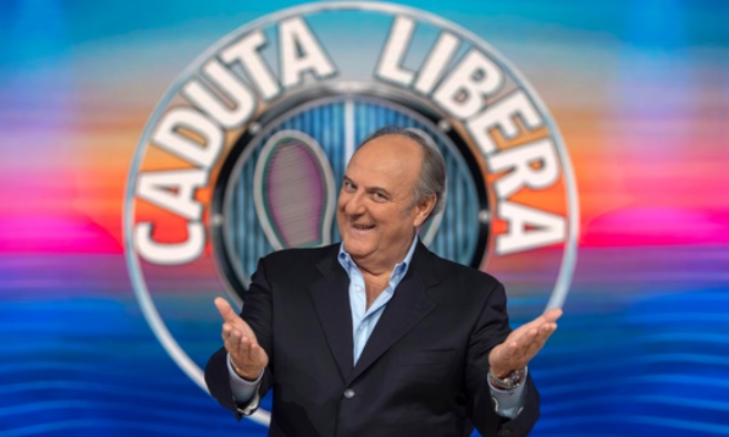 Gerry Scotti - Caduta Libera (foto US Mediaset)