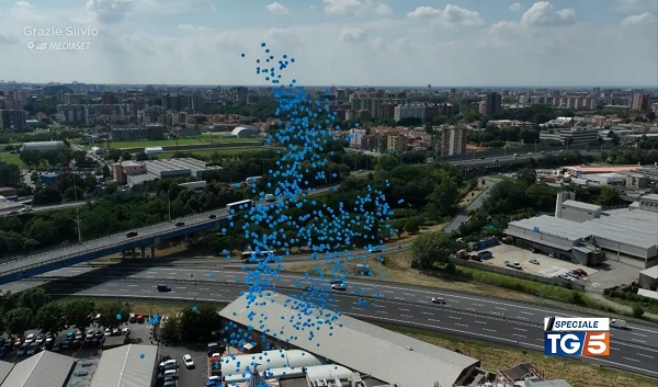 I palloncini per Berlusconi