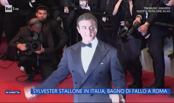 Gaffe a La Vita in Diretta: ‘bagno di fallo’ per Sylvester Stallone – Video