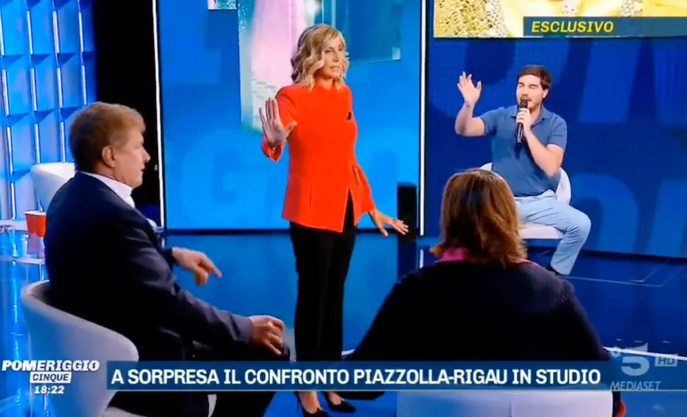 Sconto Rigau – Piazzolla a Pomeriggio5. “Ti ammazzo!”