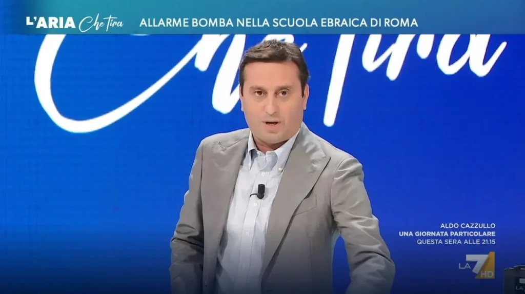 David Parenzo in ansia a L’Aria che Tira