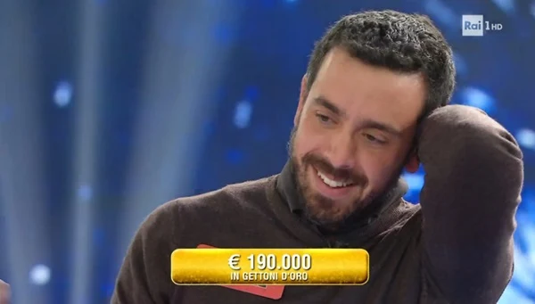 Daniele Alesini ’svuota’ L’Eredità e vince 190.000 euro