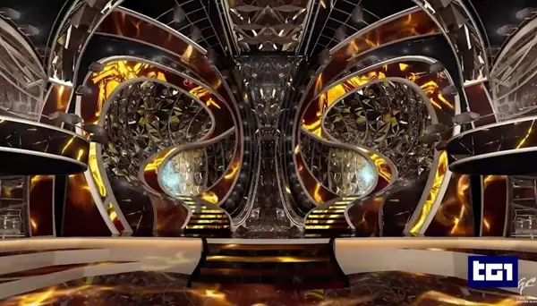 La scenografia di Sanremo 2024