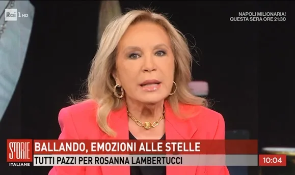 Ballando, Rosanna Lambertucci ringrazia Teo Mammucari