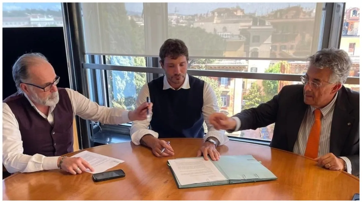 Comunicato con cui si annuncia il nuovo contratto di Stefano De Martino in Rai