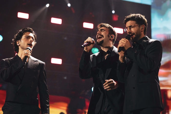 Panicucci, Nannini e Giuseppe Fiorello alla seconda puntata de Il Volo Tutti per Uno