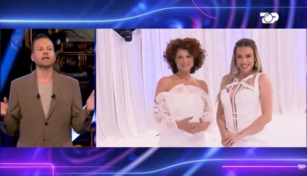 Beatrice Luzzi al Grande Fratello Vip albanese per fare una sorpresa a Heidi Baci