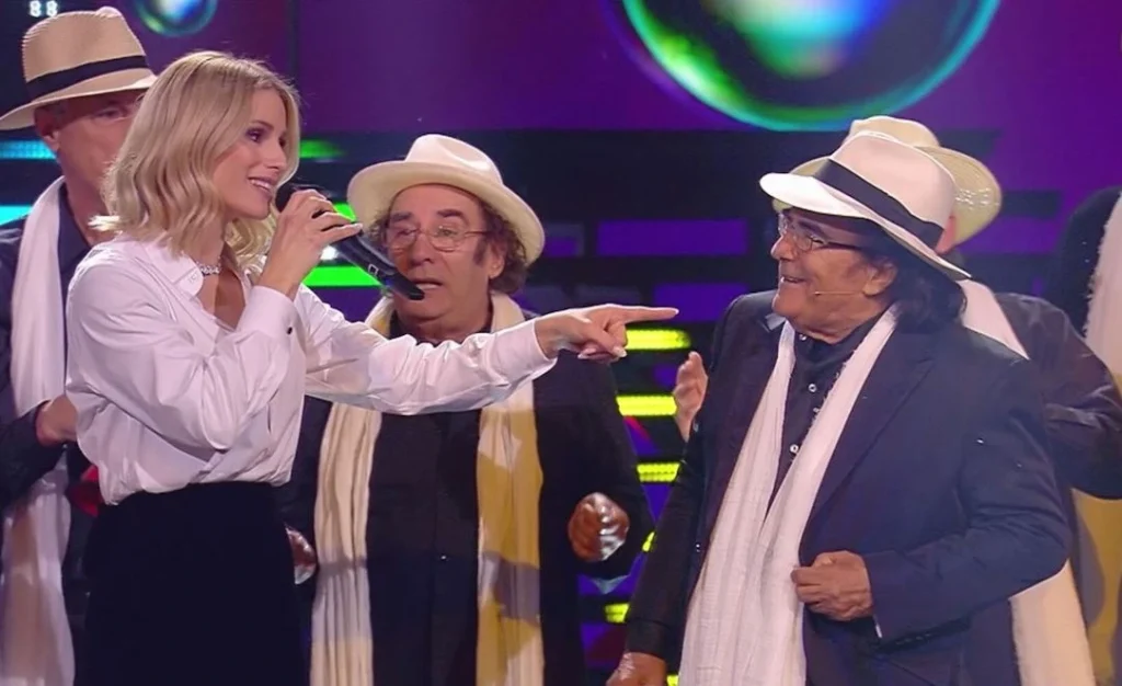 Michelle Hunziker conduce Io Canto Senior. Albano in giuria