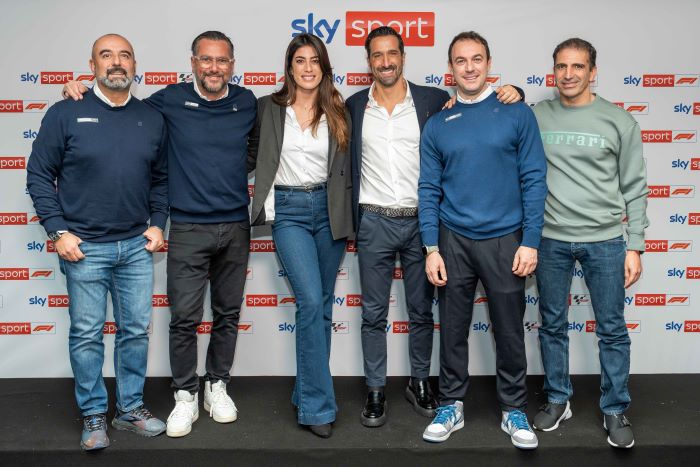 La squadra Sky per la Formula 1 (US Sky)