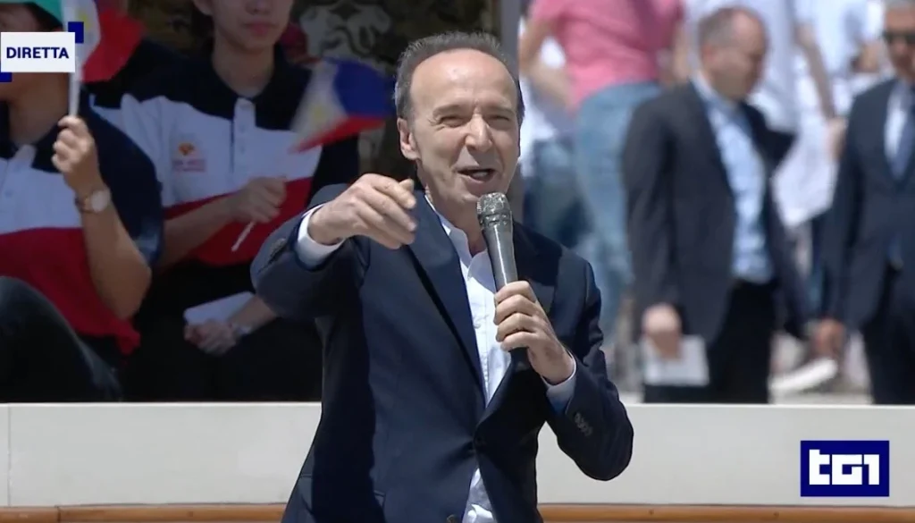 BOOM! Roberto Benigni è l’autore della Ghigliottina de L’Eredità di stasera