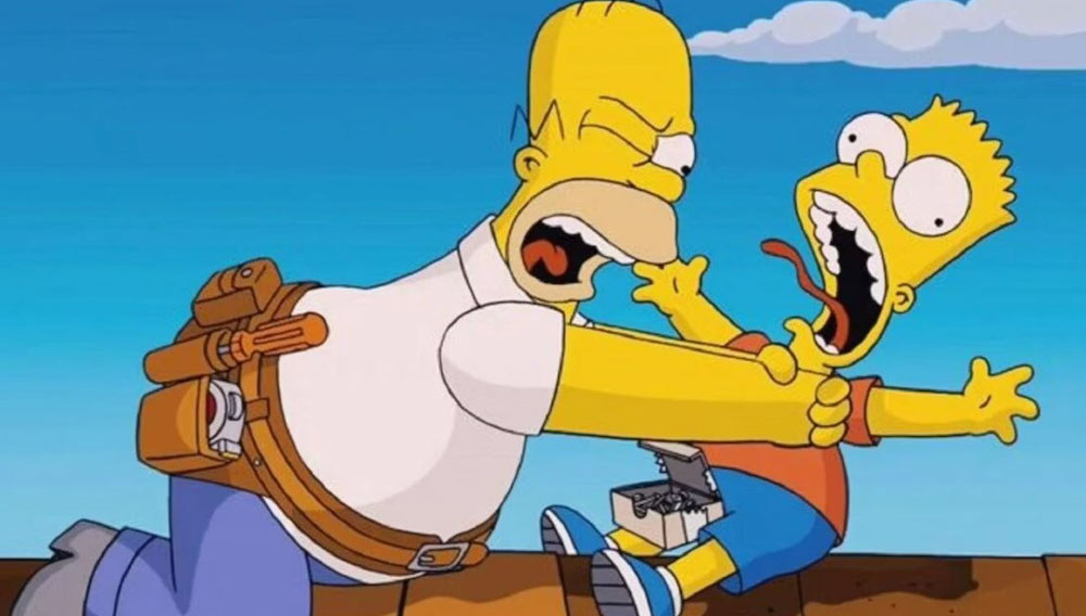Homer Simpson non strangolerà più Bart: «I tempi sono cambiati»
