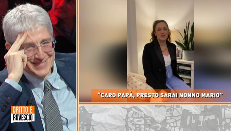 Mario Giordano si commuove per il videomessaggio della figlia