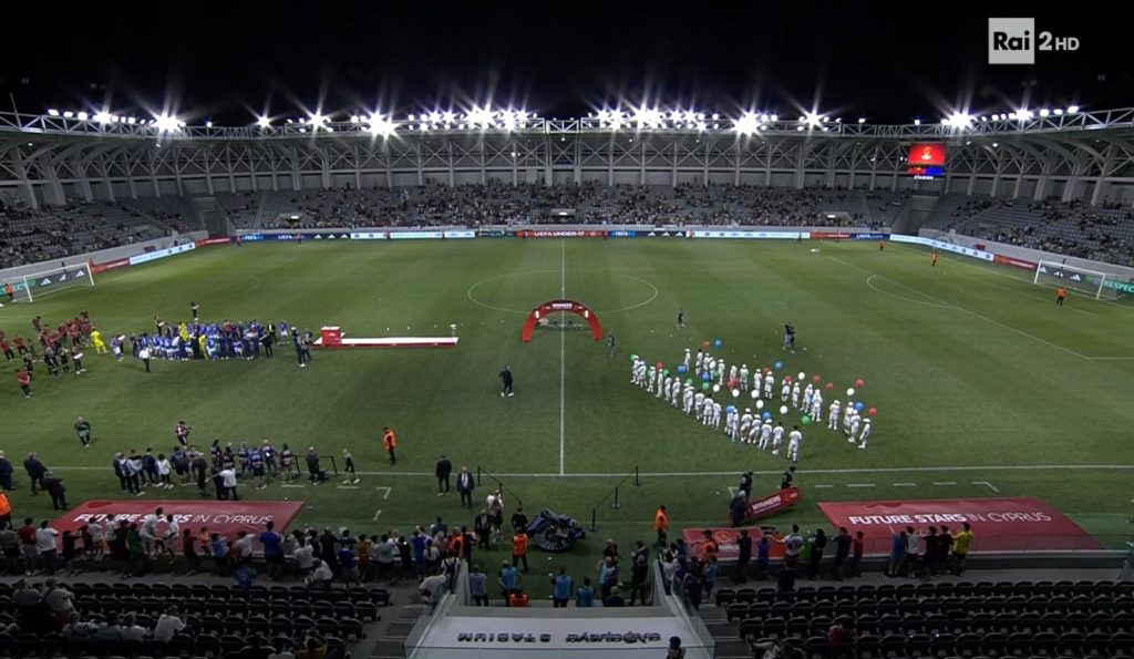 Rai 2 buca la premiazione dell’Italia Campione d’Europa Under 17