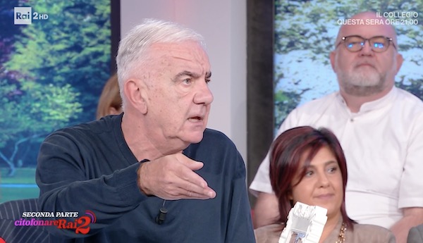 Gene Gnocchi infuriato lascia lo studio di Citofonare Rai2