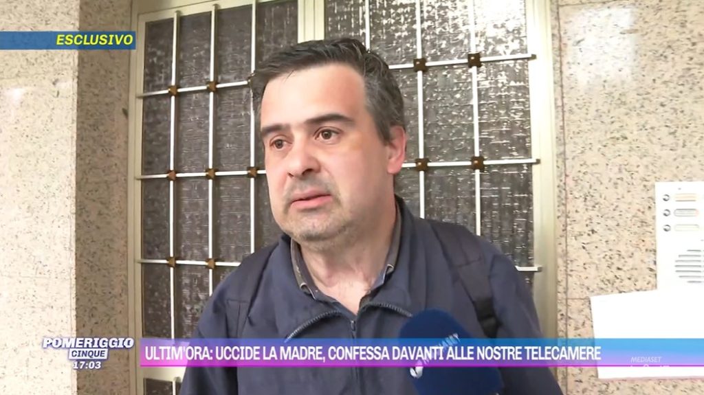 Omicidio Loretta Levrini, il figlio confessa a Pomeriggio Cinque: “Ho strangolato mia madre”