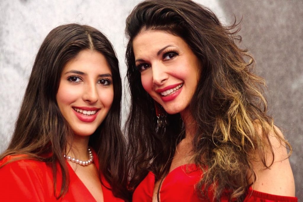 Maria Monsé con la figlia Perla Maria al Grande Fratello