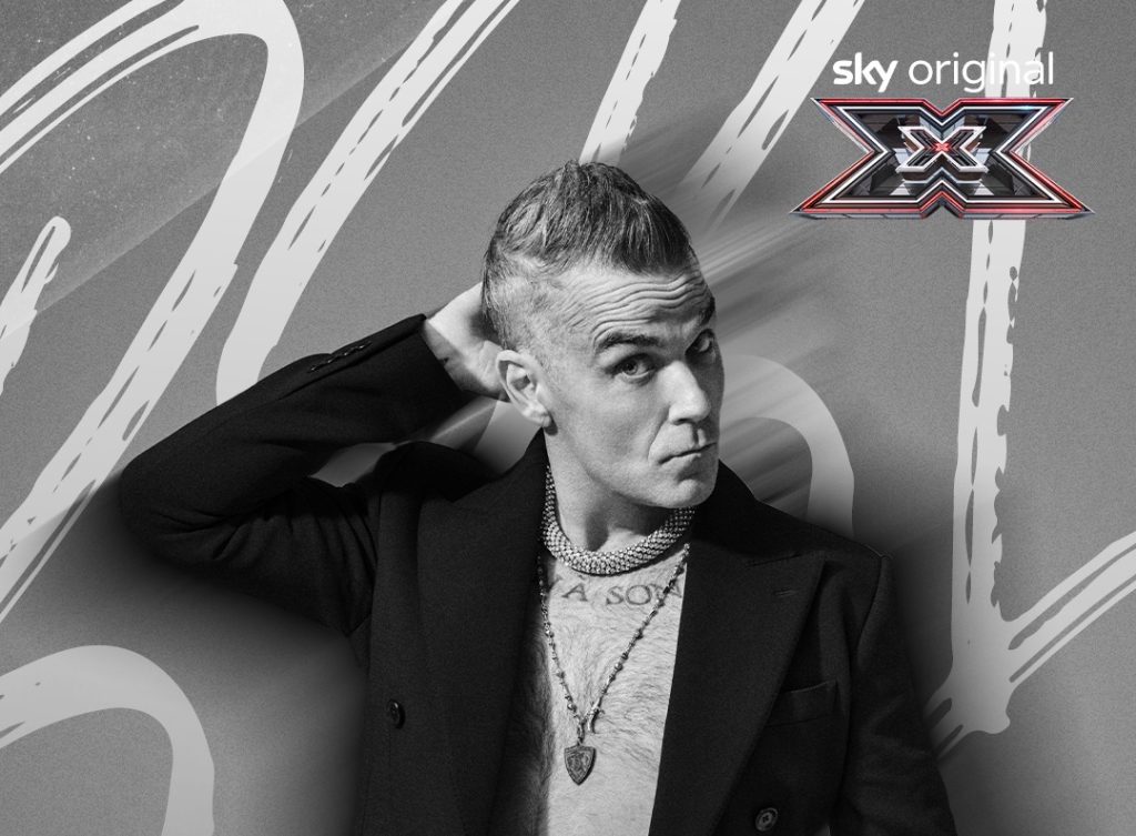 Robbie Williams alla finale di X Factor