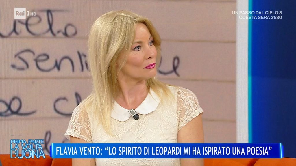 Flavia Vento poetessa dell’infinito a La Volta Buona!