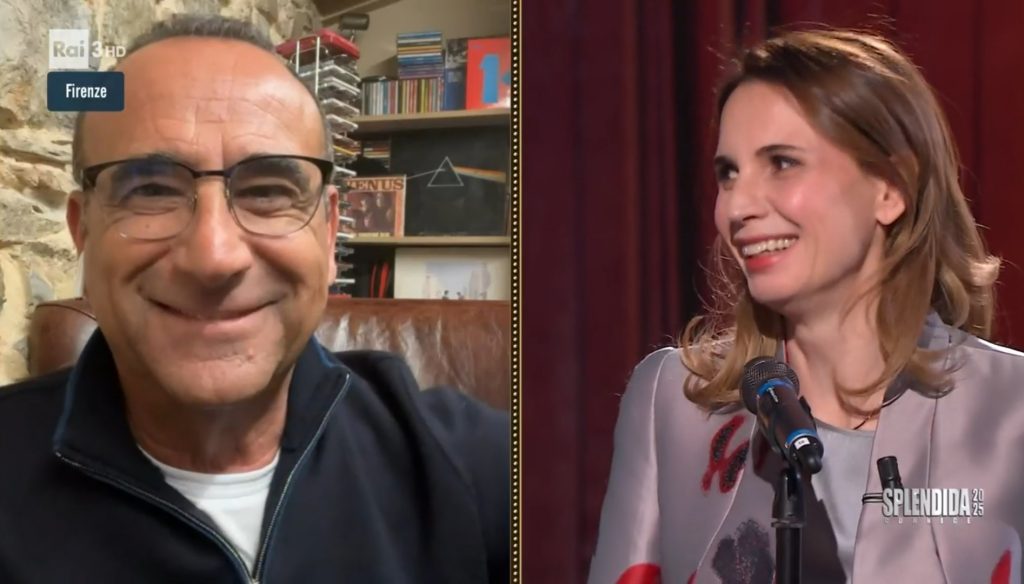 Carlo Conti a Emanuela Fanelli: “Ti voglio con me il prossimo anno a Sanremo”