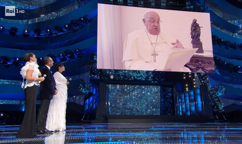 Papa Francesco interviene a Sanremo 2025