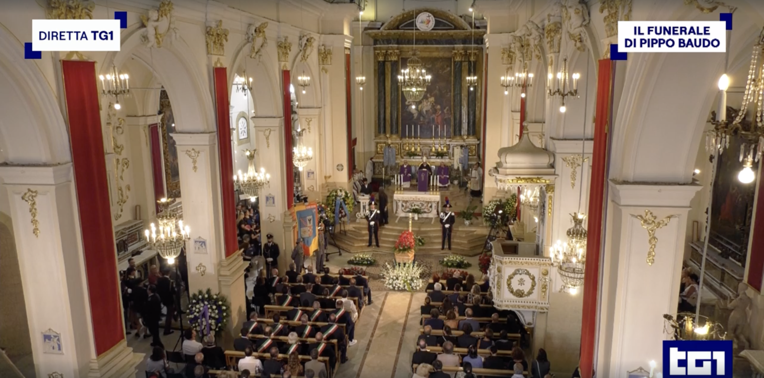 Assenti al funerale di Pippo Baudo