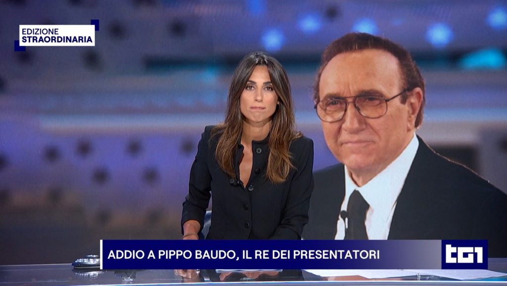Pippo Baudo, l’annuncio della sua morte in diretta TV su Rai 1