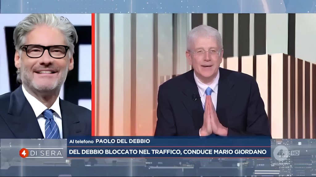4 di Sera, Mario Giordano al posto di Paolo Del Debbio