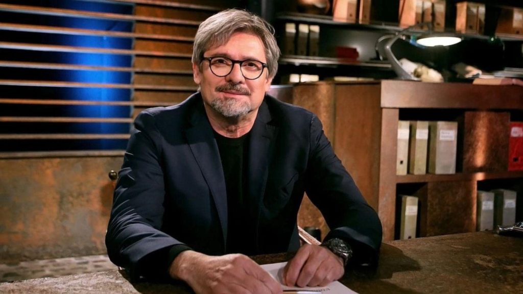 Pino Rinaldi nel preserale di La7 con Ignoto X