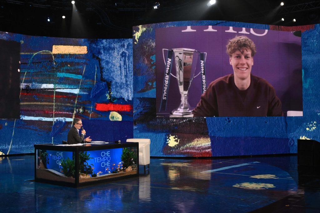 Sinner in diretta da Fazio dopo il trionfo alle ATP Finals