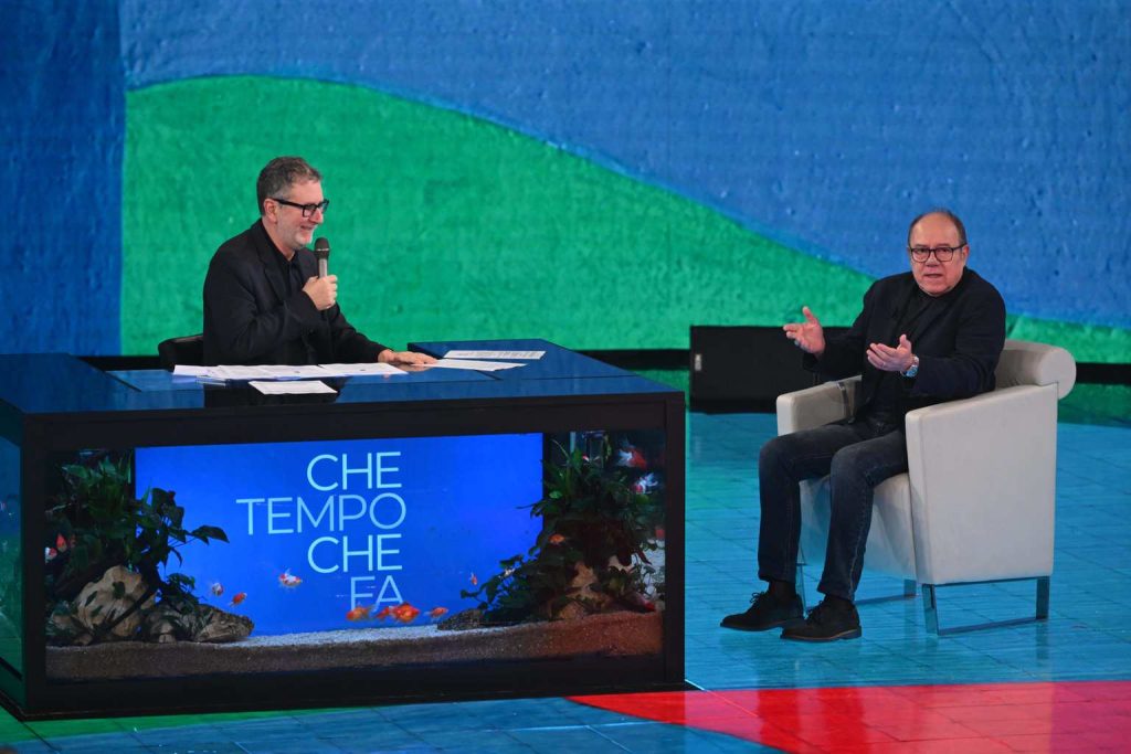 Che Tempo Che Fa: Carlo Verdone e Alessia Marcuzzi da Fazio