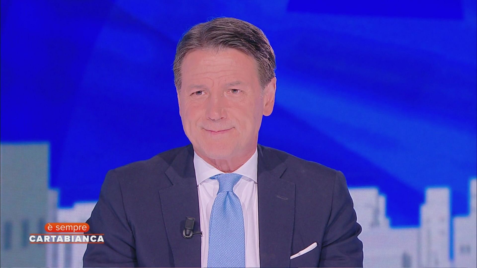 Giuseppe Conte a È Sempre Cartabianca