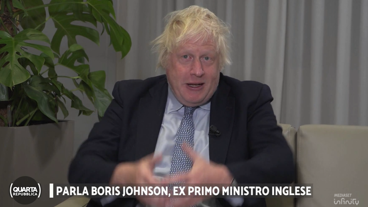 Quarta Repubblica, Nicola Porro intervista l’ex primo ministro britannico Boris Johnson