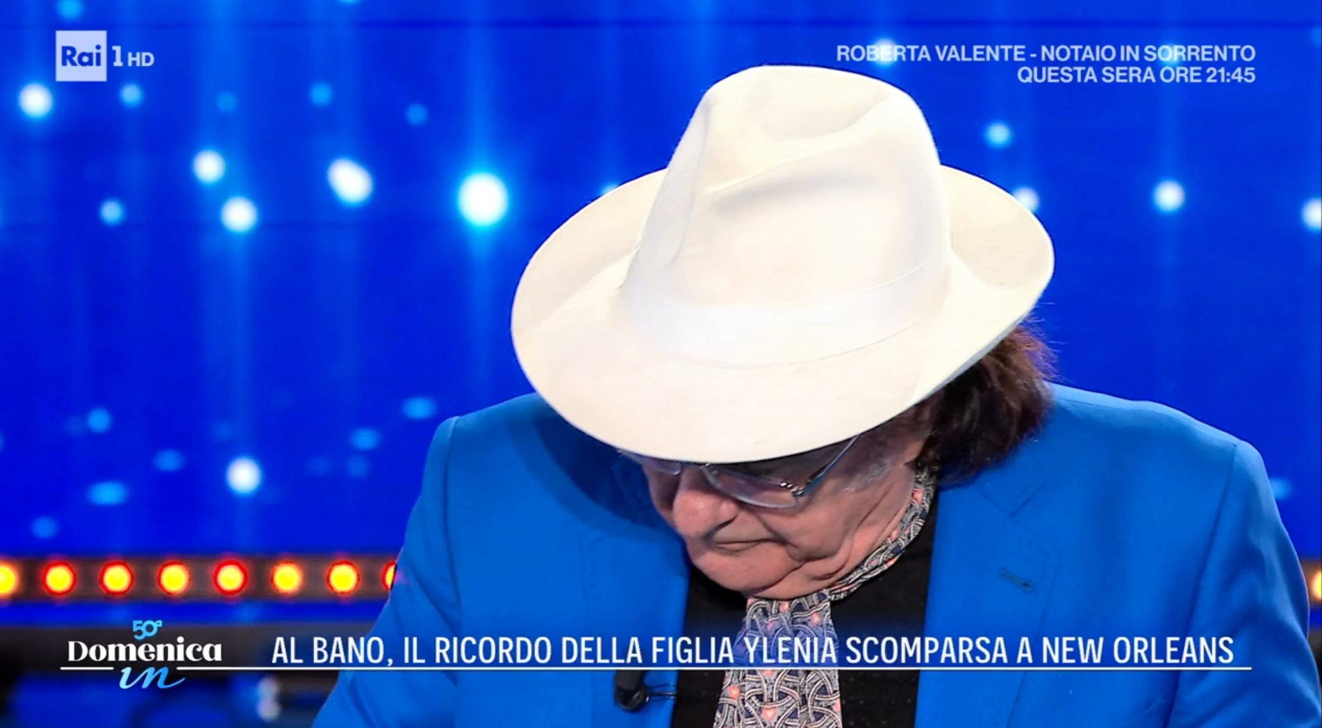 Al Bano in lacrime a Domenica In: “Romina, non ammazzarmi. Su Ylenia ho accettato la verità”