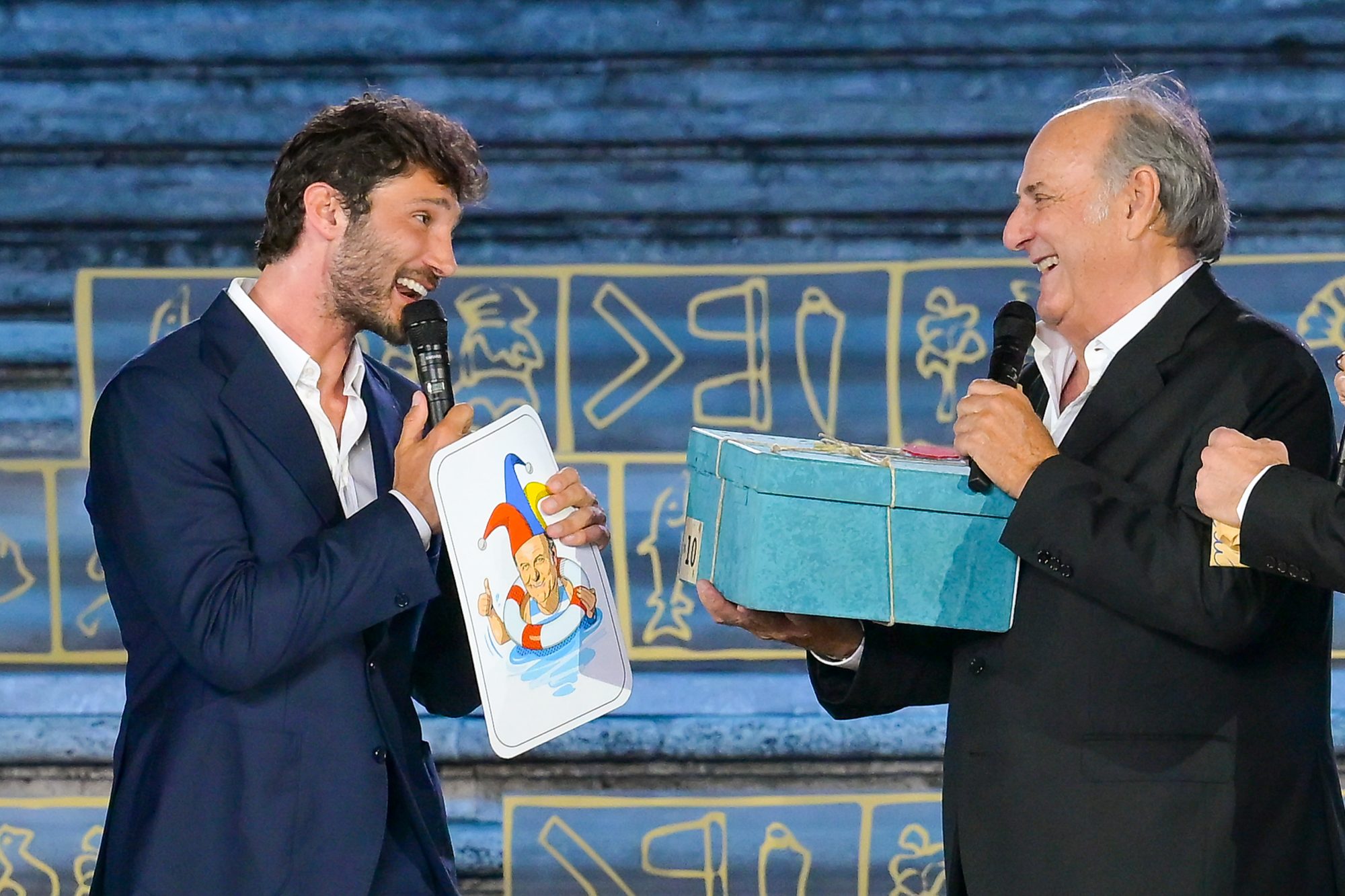 Stefano De Martino e Gerry Scotti al Premio Biagio Agnes